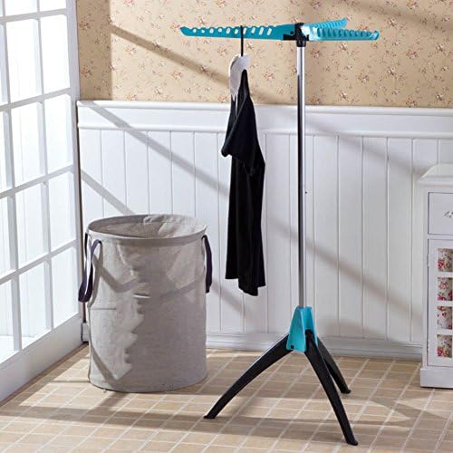 Foldable drying rack,fashionhome-it clothes drying rack Easy landing Garment racks indoor Outdoor drying rack -Blue