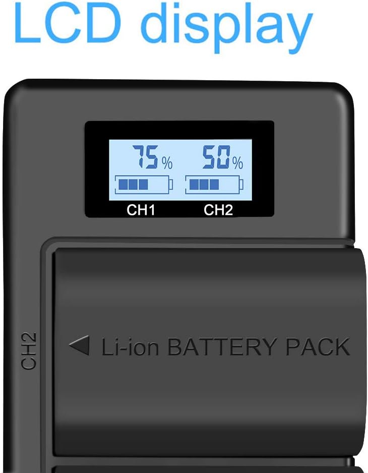 CITYORK LP-E6 LP-E6N (2-Pack 2000mAh) Replacement Battery and Rapid Dual USB Battery Charger for Canon EOS 5D Mark II/III/IV - Image 5