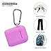 Deke Compatible Apple airpods Wireless Bluetooth Earbuds case. Airpod Buds Cases Full Protective Cover Portable Bud Silicone Skin with Anti-Lost Hooks/Strap. Airbuds Skins Set. Audifonos (Purple)