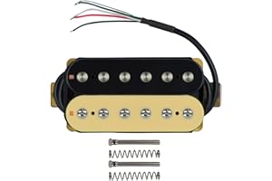 FLEOR Electric Guitar Pickup Double Coil Humbucker Pickups 52mm Ceramic Bridge Pickup-Zebra