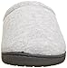 isotoner Women's Terry Secret Sole Clog Slippers, Heather Gray, Medium