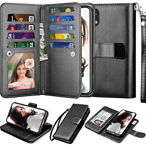 Njjex iPhone XR Wallet Case, for iPhone XR 6.1