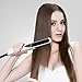 Amzdeal Ceramic Flat Iron Hair Straightener, Professional with Adjustable Temperature 175-465℉ Anti Static Hair Iron Digital Control with Auto Shut Off MCH Heating for All Hair
