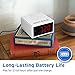 White Noise Machine with Bluetooth Speaker LCD Digital Clock, Timer & Memory Function, Portable Rechargeable Sound Machine for Sleeping Baby, Office Privacy, or Travel, 2 Year Warranty