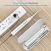Smart Rechargeable Power Electric Toothbrush Built-in 5 Cleaning Modes X 5 Intensity, IPX8 Fully Waterproof Electronic Sonic Toothbrushes, including Travel Case & 2 Replacement Brush Heads (White)