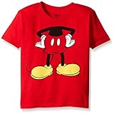 Disney Boys' Mickey Headless Group T-Shirt Toddler, Red, 3T