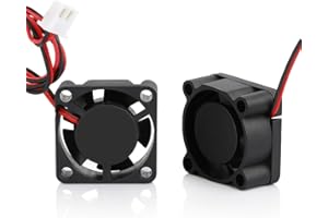 GBA-SZC 2510 Fan DC 12V,25mm x 25mm x 10mm Dual Ball Bearing Low Noise Brushless Cooling Axial Fan for 3D Printers Extruder Hotend.(2PCS)