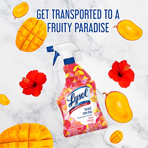 Lysol Bathroom Cleaner Spray, Mango & Hibiscus, 28 oz (Pack of 2