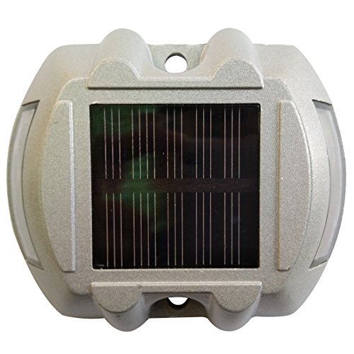 SODIAL(R) Solar Power LED Road Stud Light For Path Deck Dock Driveway Garden Pathway Blue