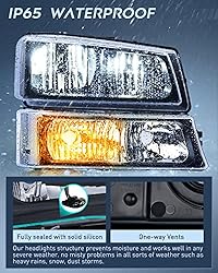 Nilight Headlight Assembly for 2003 2004 2005 2006