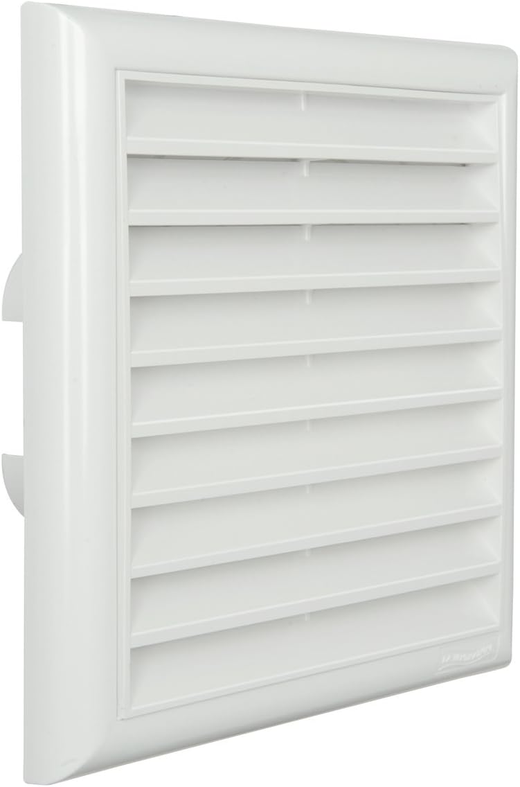The Ventilation gu1818b-y gu1818b 180 x 180 mm Grid by Fixed Superimpose ABS Flaps, White, Bianco