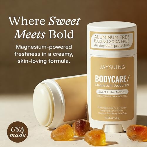 LBOYLOVE® Natural Deodorant for Women - Aluminum & Baking Soda Free, Made with 55% Organic Ingredients, Kid & Sensitive Skin Safe Magnesium Deodorant