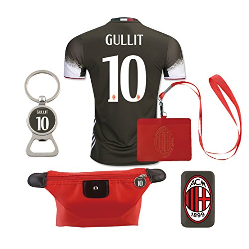 #10 Gullit (6 in 1 Combo) A.C. Milan 2nd Away Match Adult Soccer Jersey 2016-17