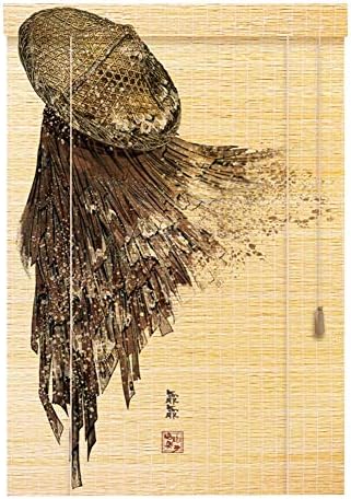 Yanzhen 竹すだれ バンブーカーテン印刷 日焼け止め 防塵 再入荷 予約販売 バルコニー 3色 150x300cm Color サイズカスタマイズ C Size