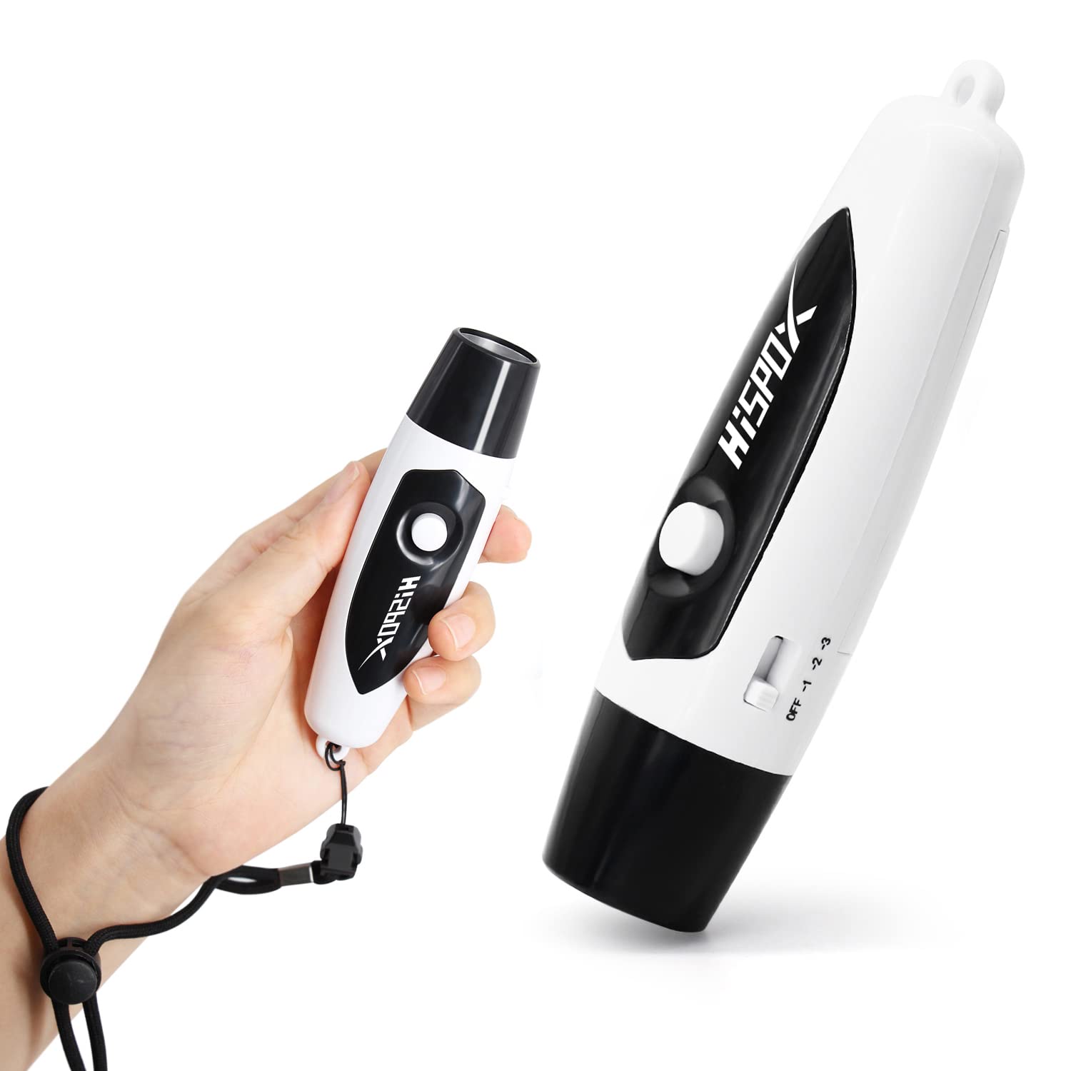 HISPOX Electronic Whistle for Coaches, Loud Volume Electric Whistle Hand Whistle for Coaches Teacher Referee with Lanyard, 3 Kinds Of Tones