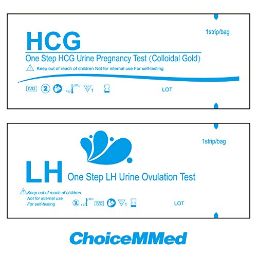 CHOICEMMED 50 Ovulation Test Strips & 10 Pregnancy Test Strips - LH Test Strips as Ovulation Test Kit and HCG Pregnancy Test - FDA Approved - Over 99% Accurate - Thumbnail 3