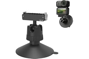 SZZCNOX Magnetic Quick-Release Ball Head Suction Cup Mount with 1/4"-20 Screw Hole for DJI Osmo Nano/Action 6 Camera Accessor
