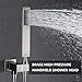 Esnbia Tub Shower Faucet Set,Shower System with Tub Spout and 10 Inch Rain Shower Head Wall Mounted Shower Set Brushed Nickel (Contain Shower Faucet Rough-In Valve)