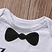 Cute 3pcs Newborn Baby Boys Little Man Romper+Beard Pants+Hat Outfits Set