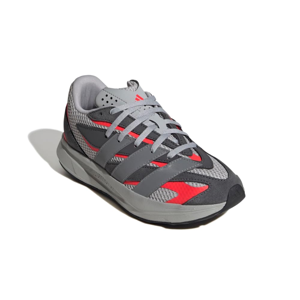 Adidas Unisex-Kids Lightblaze, Grey/Grey/Lucid Red, 6.5