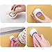 LOVOUS Self-Adhesive Back Pad Cloth Tea Towel Holders Rubber Push-in Wall Mounted Towel Rack Click Towel Holder for Kitchen or Bathroom Accessory-8 Pack