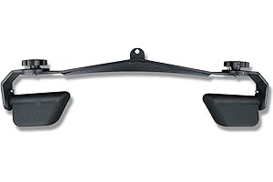 KORIKAHM Home Gym Fitness Spreader Bar, Multi-Grip Wide Lat Pull Down Bar, Neutral Grip Handle, Lat Pulldown Attachments Long Bar for Cable Pulley System Machine, T-bar Row Landmine Attachment