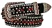 Ladies Western Rhinestone Bling Cowgirl Leather Belt