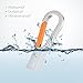 AUXCOO 16GB USB 2.0 Metal Thumb Drive, Waterproof Flash Memory (Silver/Orange)