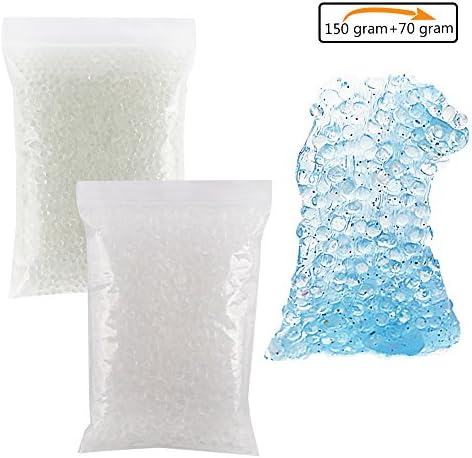 Brodi Fishbowl Beads for Slime &amp; Rice Beads for Slime, Clear Fishbowl and Rice Beads for Crunchy Homemade Slime,Each 1 Pack(Approx 3900 &amp; 3500 PCS)