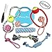 Futuresky Puppy Toys 10 Pack Gift Set with a Variety of Tug Ropes Disk Chase Chew and Squeaky Toys for Small to Medium Sized Dogs