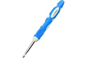 Mdoker Size M/13(9mm) Crochet Hook,Extra Long Crochet Hooks Needles for Arthritic Hands,Ergonomic Grip Soft Handles for Beginners and Experiecced Crochet Lover,Comfortable/Smooth/Ergonomic