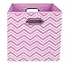 Modern Littles Rose Zig Zag Folding Storage Bin, Pink