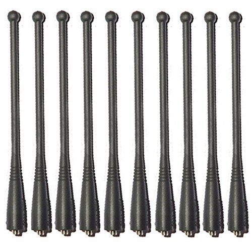 bestkong 10 X 800MHz Whip Antenna for Motorola Radio 7 Inch XTS2500 XTS3000 XTS3500 XTS5000 MTX800 MTX850 HT1000 MTS2000