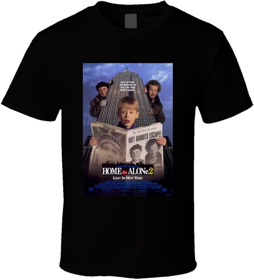 Home Alone 2:Lost in New York Cool 90's Comedy Vintage Classic Movie Poster Fan T Shirt
