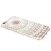 iPhone 6 Case, iPhone 6S Case, JAHOLAN TPU Silicone Gel Soft Clear Case Cover for iPhone 6 6S - White Tribal Mandala