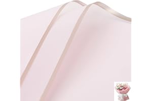 DongAi 20PCS Flower Wrapping Paper Waterproof Flower Wrapping Paper Gift Packaging Paper,DIY Crafts Gift Box Packaging (Pink)