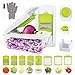 Vegetable Chopper, WOKOKO Food Chopper Cutter Onion Slicer Dicer Veggie Slicer Manual Mandoline for Garlic, Carrot, Potato, Tomato, Fruit, Salad