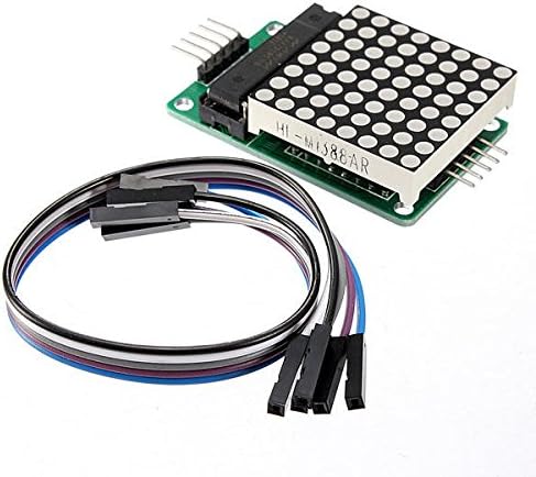 MAX7219 Dot MCU LED Display Control Module Kit For With Cable - Arduino Compatible SCM & DIY Kits Module Board - 1 x LED module