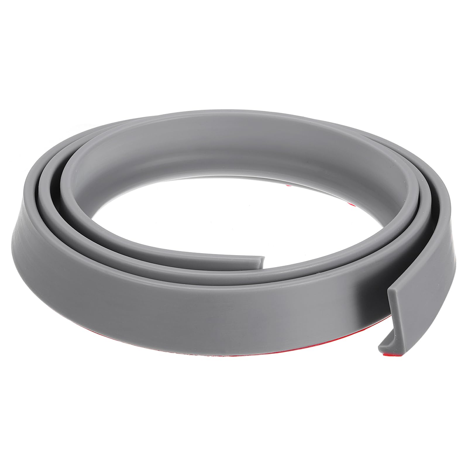 DTGN 59"x0.6"x1.2" (LxWxH) Collapsible Shower Barrier Stopper - 1 Pack - Good for Bathroom Kitchen - L Shape Water Splash Guard Blocker - Gray