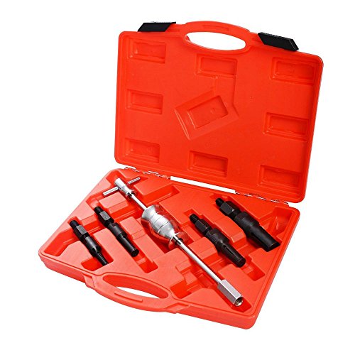 Click Here to See More Images 5pcs Inner Blind Bearing Puller Set Internal Slide Hammer Tool w/ Case