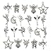 iloveDIYbeads 100g (66pcs) Craft Supplies Antique Silver Wings Angel Fairy Charms Pendants for Crafting, Jewelry Findings Making Accessory for DIY Necklace Bracelet (M151)