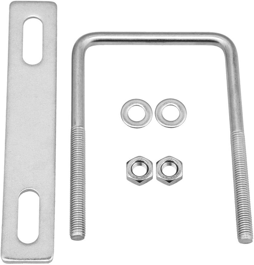 CNBTR M8 304 Stainless Steel Square UBolt Axle U Bolt Kit