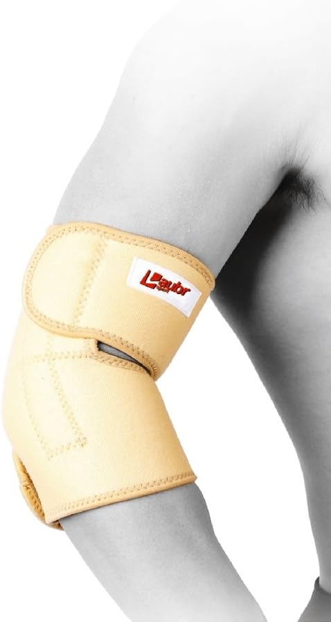 Laubr Sport Magnetic Wrist Cuff, White/Orange, L