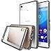 Xperia Z3 Plus Case - Ringke FUSION [All New Dust Cap & Drop Protection][Free Screen Protector&Back Film][SMOKE BLACK] Premium Clear Back Shock Absorption Bumper Hard Case for Sony Xperia Z3 Plus