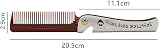 Congguan Stainless Steel Hair & Beard Comb Moustache Shaping Pocket Folding view 2