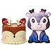 Fuyage Kawaii Deer Cake with Galaxy Deer Squishies Slow Rising jumbo Squishy Squeeze Toys for Kids and Adults