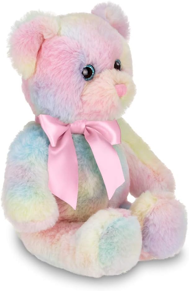 Bearington Candi Rainbow Plush Stuffed Animal Teddy Bear, 12 inches: Toys & Games