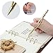 Golden Fidget Ink Pen as Cube Anti-Stress Fidget Office Spinner Gold Magnetic Metal Pen Decompress Toys Hand Spinner Tri-Spinner for Autism and ADHD (COLOR GOLD)
