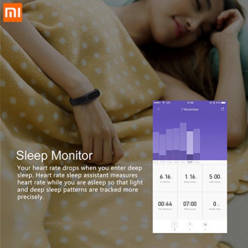 Fitness-Tracker-Xiaomi-Mi-Band-2-Bluetooth-42-Smart-Heart-Rate-Monitor-IP67-Water-Resistant-Wristband-Watch-wOLED-Display-Wearable-Pedometer-Activity-Tracker-for-iPhone-Android-phones