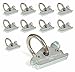 10-Pack Heavy Duty Steel E-Track O Ring Tie-Down Anchors w/E Track Spring Fitting Attachments, O-Rings, Tie Down Cargo Loads to ETrack TieDown System (Color May Vary) primary